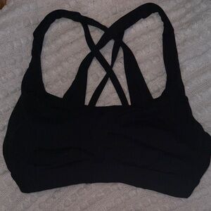 Lululemon Athletica Black Crossback Sports Bra